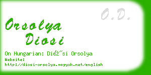 orsolya diosi business card